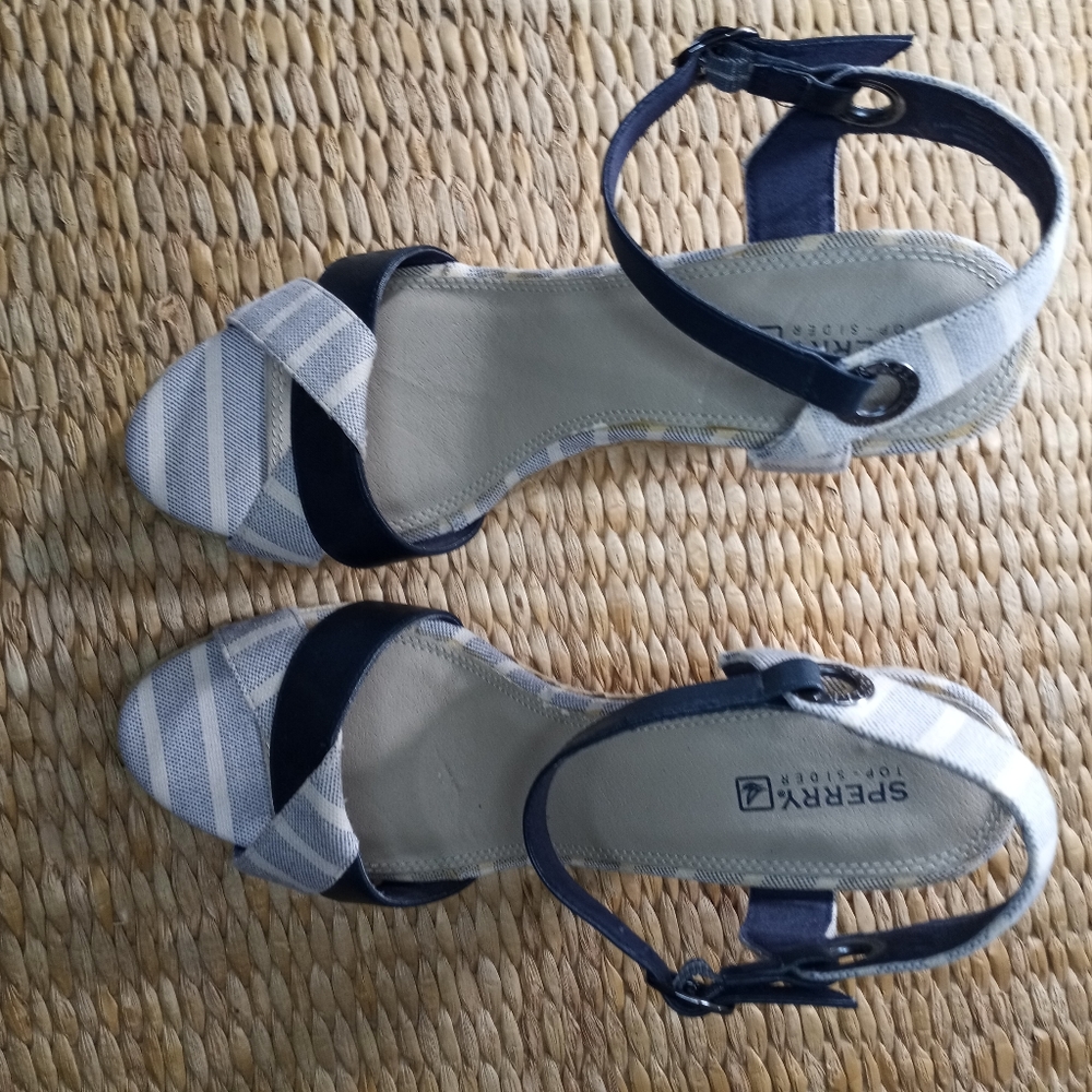 Sperry top sider sandal wedge sz.10 M